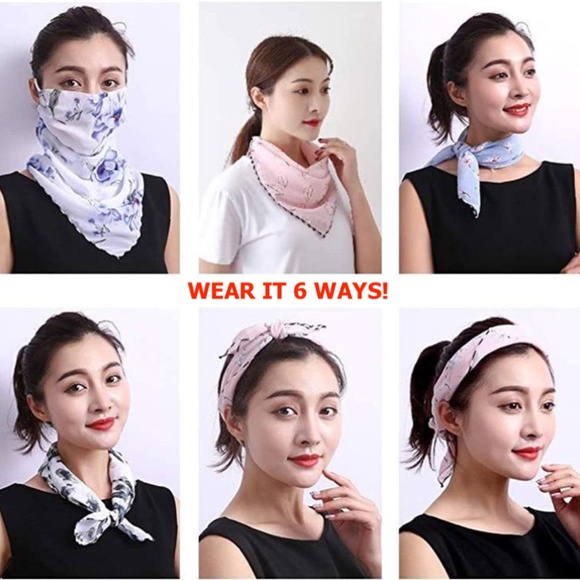 Acid Wash Scarf Mask GREY GRAY - Picture 5 of 11